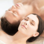 couple in spa